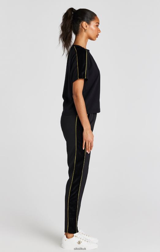 SikSilk Apparel 020XHH49 Black T-Shirt Women