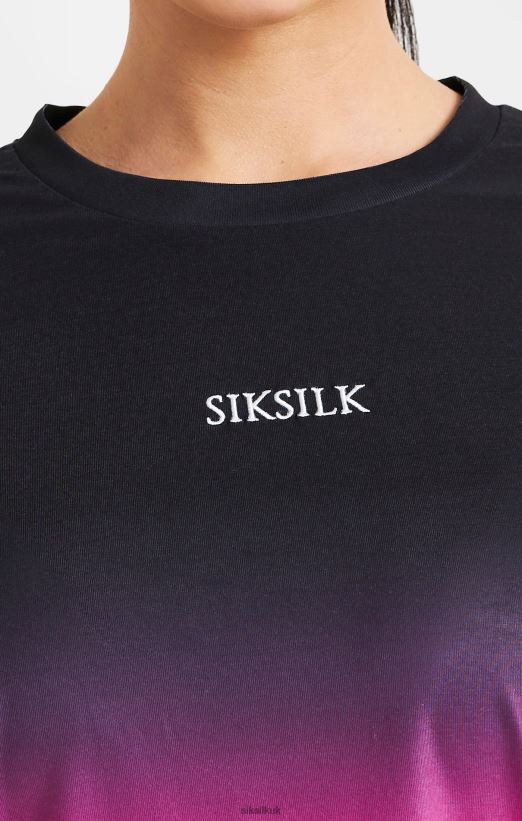 SikSilk Apparel 020XHH56 Pink Fade T-Shirt Women