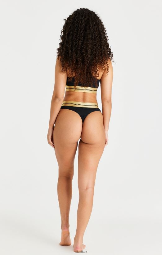 SikSilk Apparel 020XHH207 Black Racerback Bralette Women