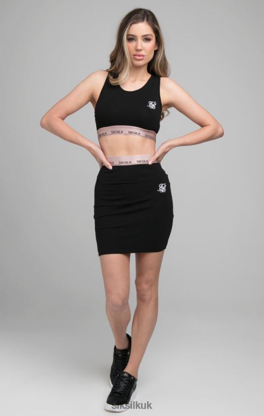 SikSilk Apparel 020XHH209 Roseate Bralette - Black Women