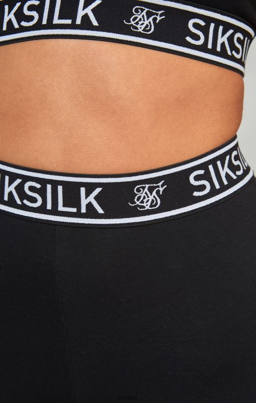 SikSilk Apparel 020XHH31 Black Essential Tape Bralette Women