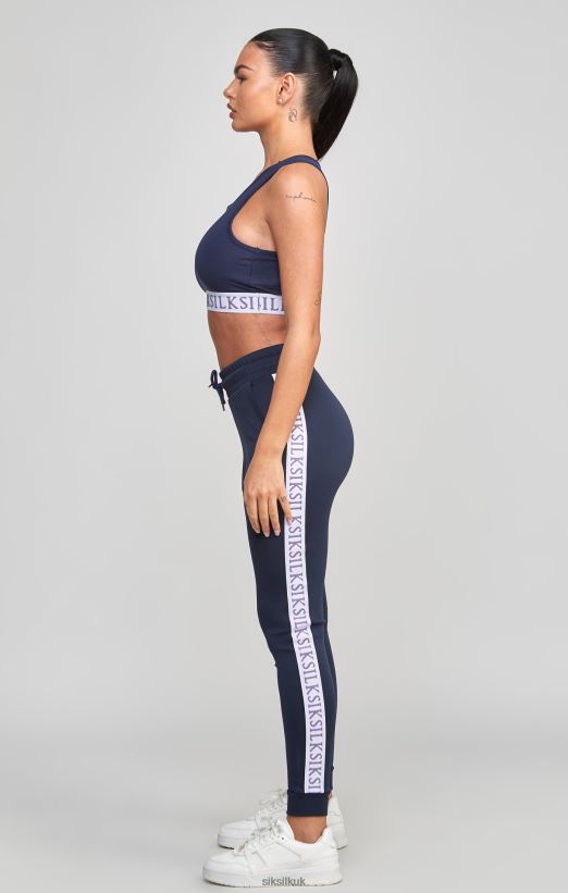 SikSilk Apparel 020XHH54 Navy Tape Bralette Women