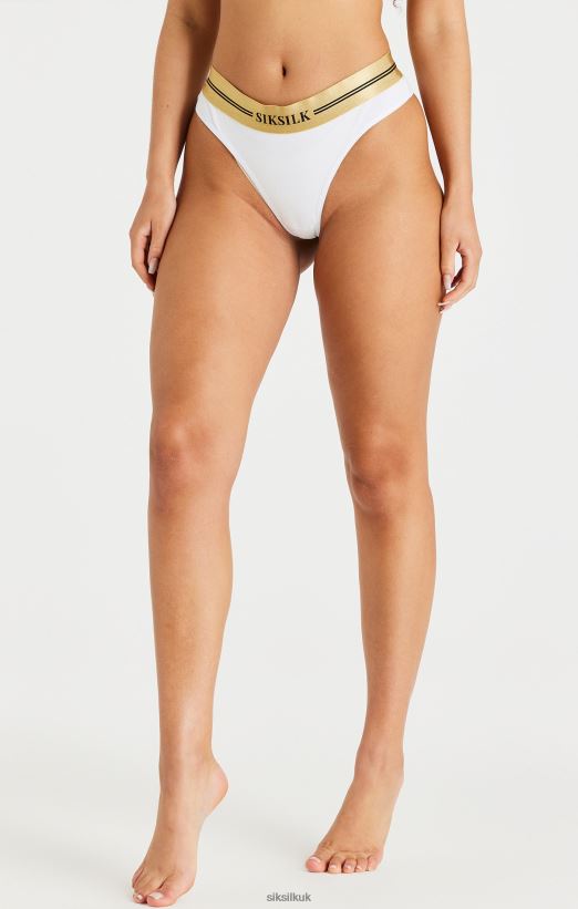 SikSilk Apparel 020XHH210 Black, White And Grey Pack Of 3 Thong Women